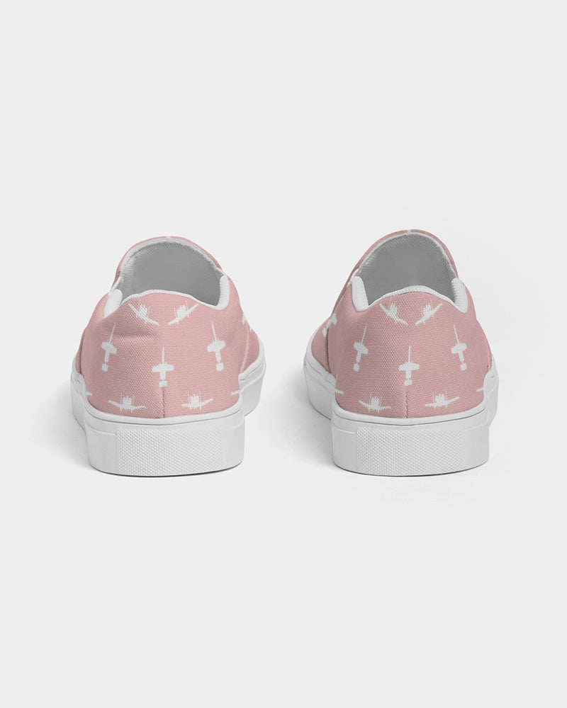 A-10 Pink Women's Slip-On Canvas Shoes