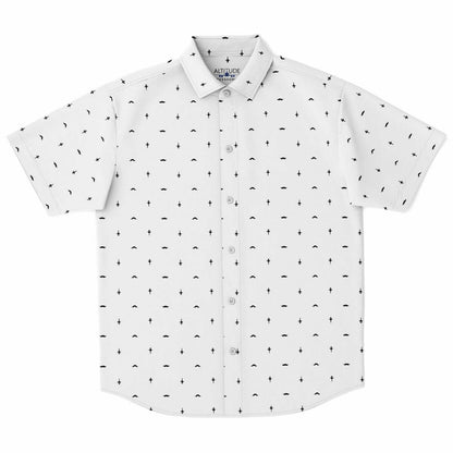 F-5 Aaron Faust Large Mustache  Short Sleeve Button Down Shirt