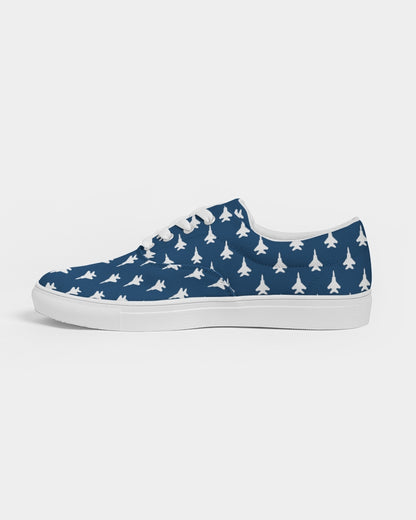 F-15C Men's Navy Blue Lace Up Canvas Shoe