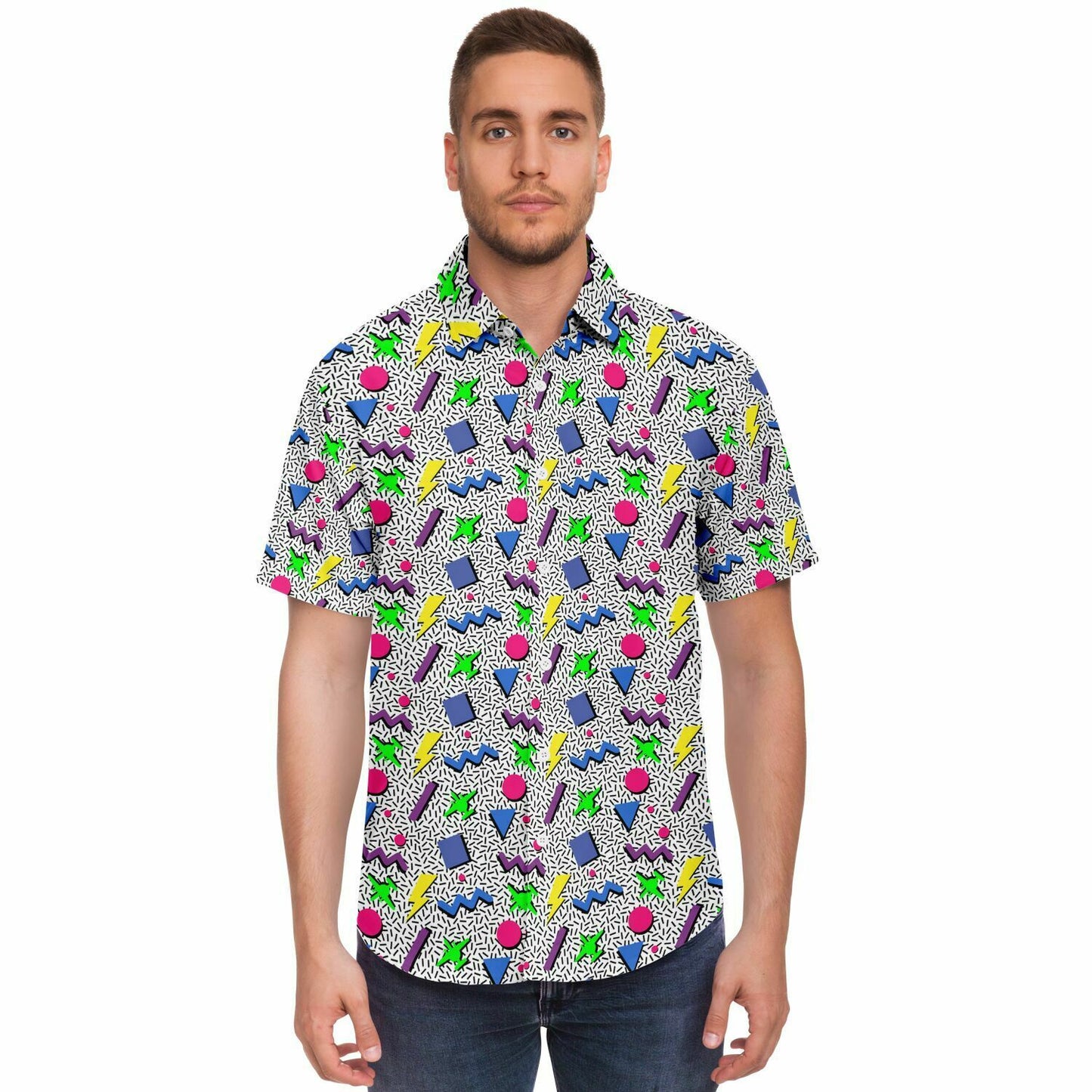 E-2D 80s Short Sleeve Button Down Shirt