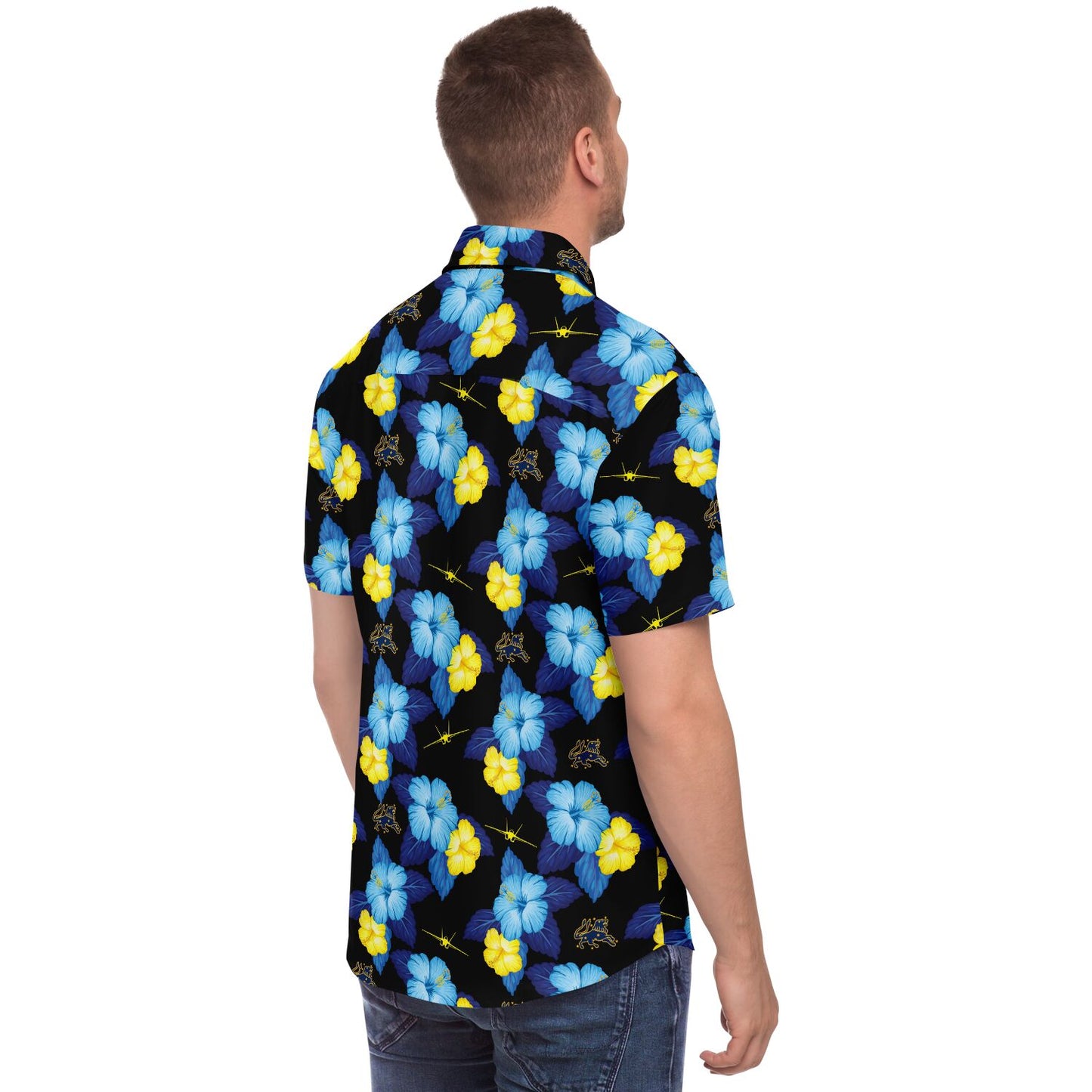 VFA-213 Blacklions ‘Black Hawaiian’ Button Down Shirt