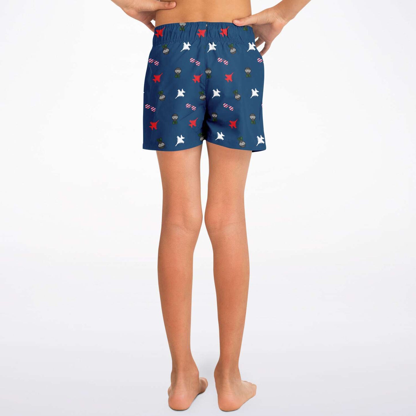 Kayla Brooks XS Growler Lil Fighter BOYS swim trunks