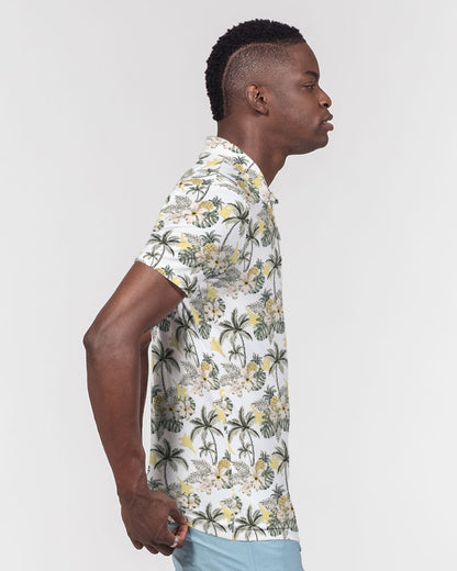 F-15C Classy Hawaiian Men's Slim Fit Golf Polo