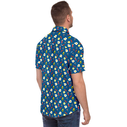 F-15C 'Brunch Blue' Mens Button Down Shirt