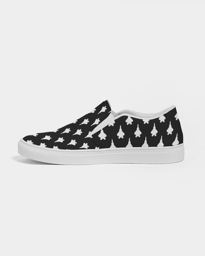 F-22 Black Women's Slip-On Canvas Shoe