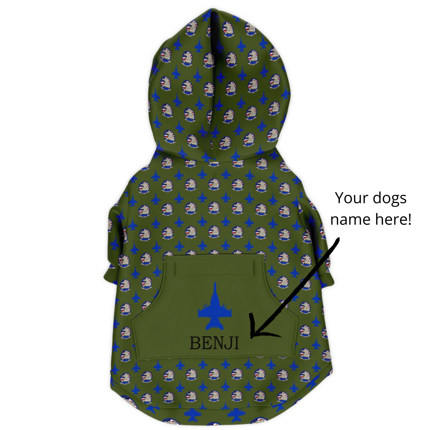 VAQ-142 Squadron Pet Zip Up Hoodie