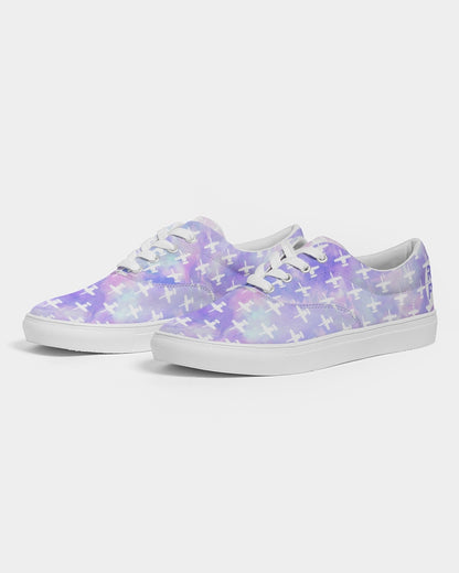 ANY Aircraft Purple Tie Dye Women's Lace Up Canvas Shoes (with or without RHFP logo)