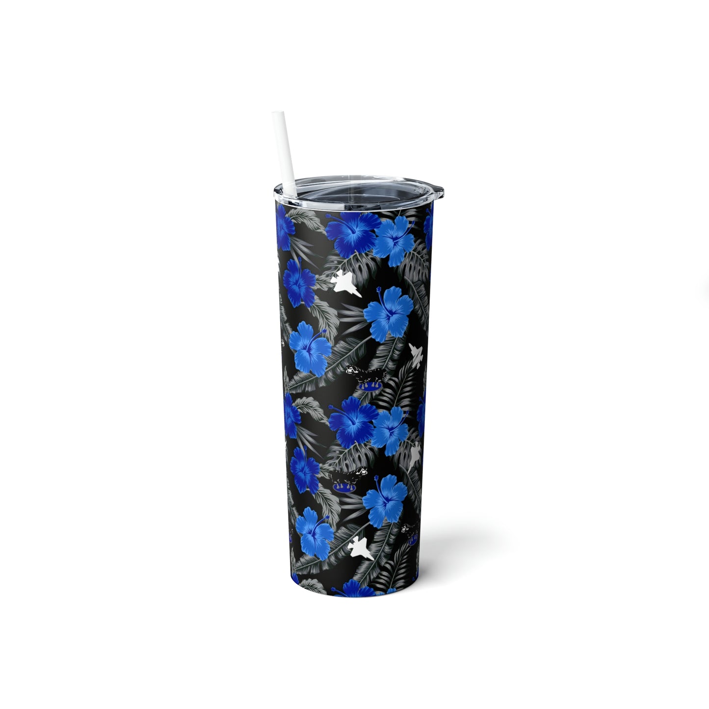 VMFA-214 'Black Sheep 'Skinny Steel Tumbler with Straw, 20oz