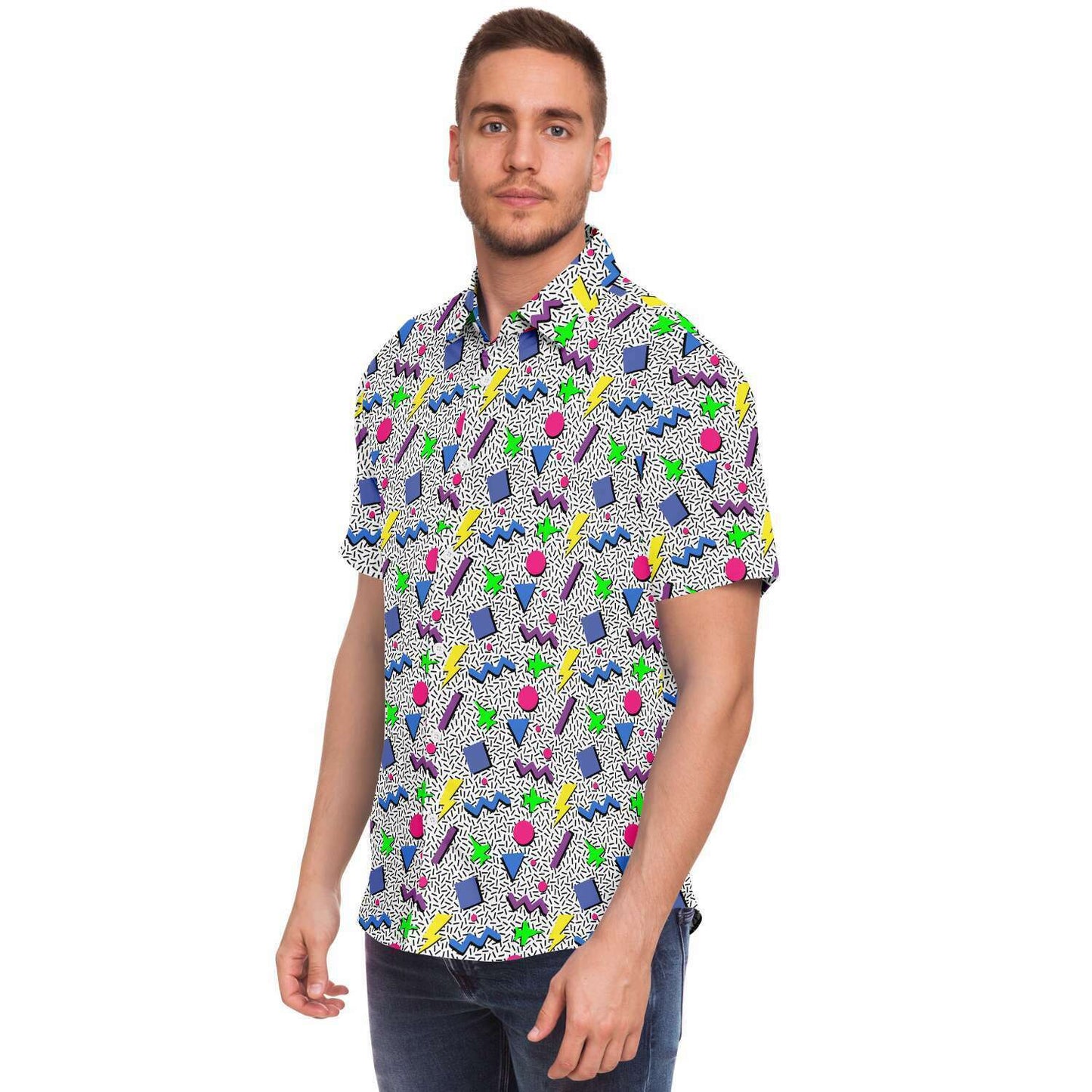 'The Throwback' Mens Button Down Shirt
