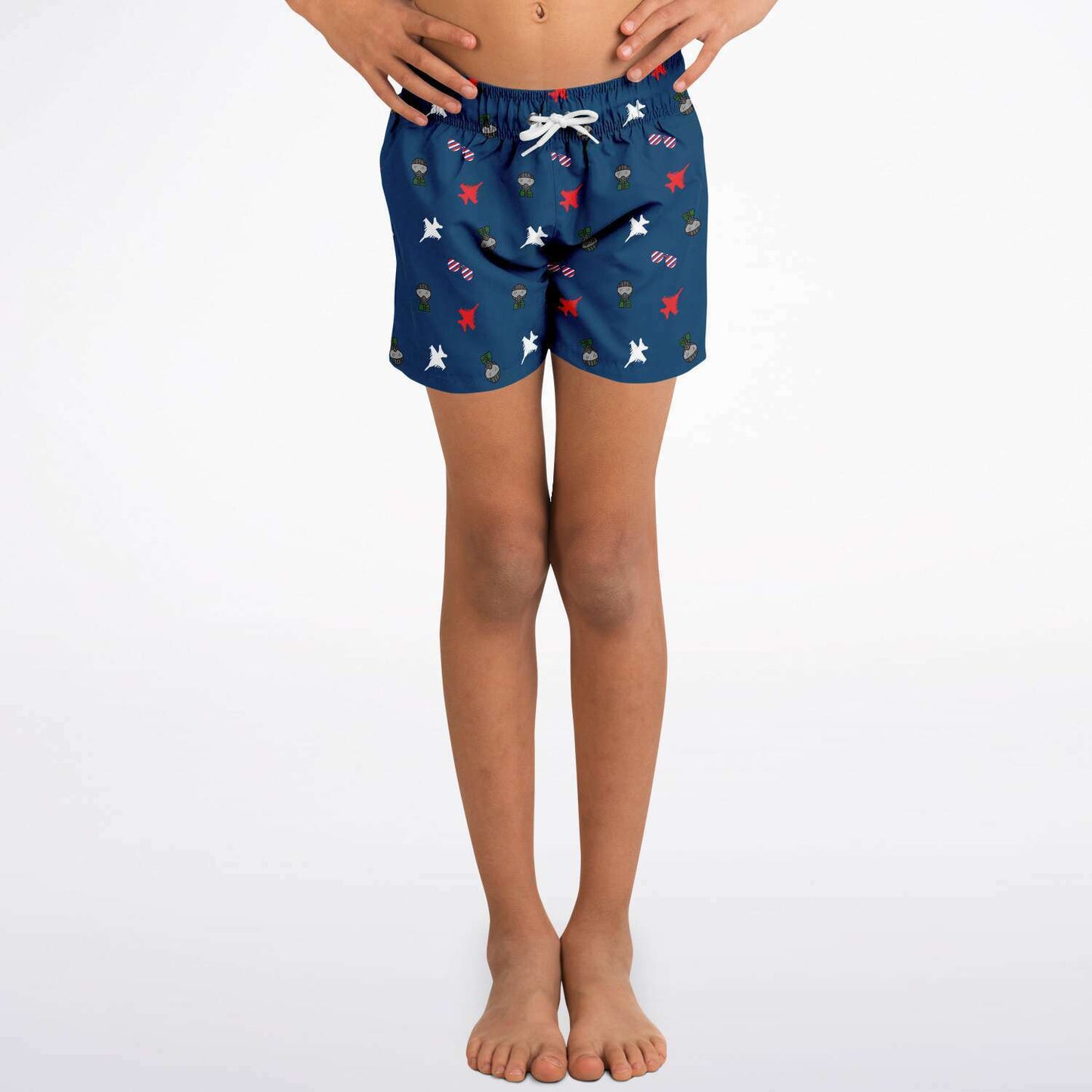 Kayla Brooks XS Growler Lil Fighter BOYS swim trunks