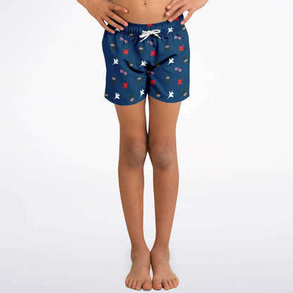 Kayla Brooks XS Growler Lil Fighter BOYS swim trunks
