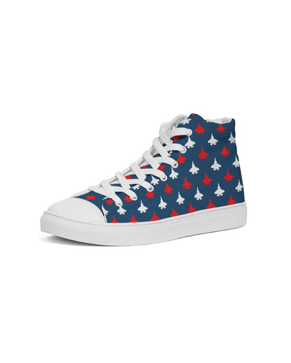 F-35C All American Adult Shoes Women's Hightop Canvas Shoe