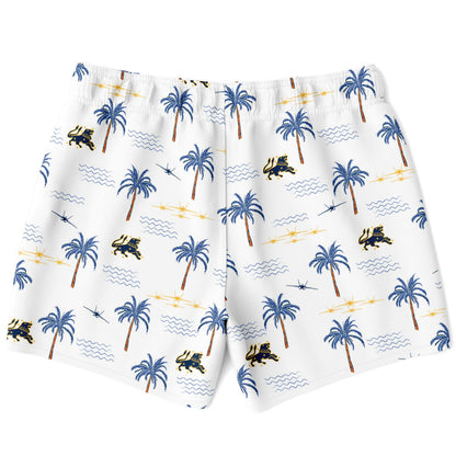 VFA-213 Mens ' White Hawaiian' Swim Trunks