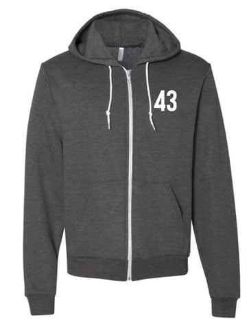 43rd Fighter Squadron Adult Zip Up Hoodie