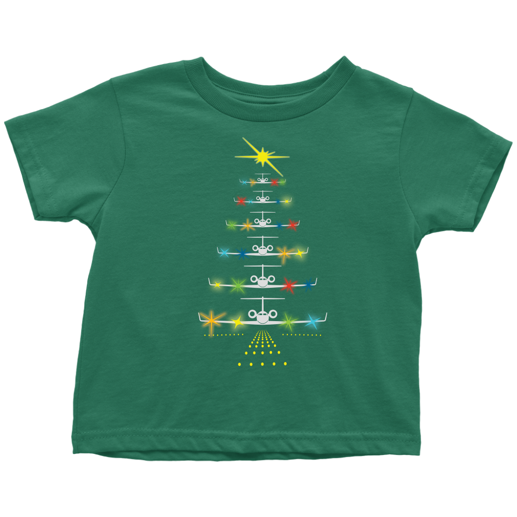 C-37 Tree takes flight kelly green toddler tee