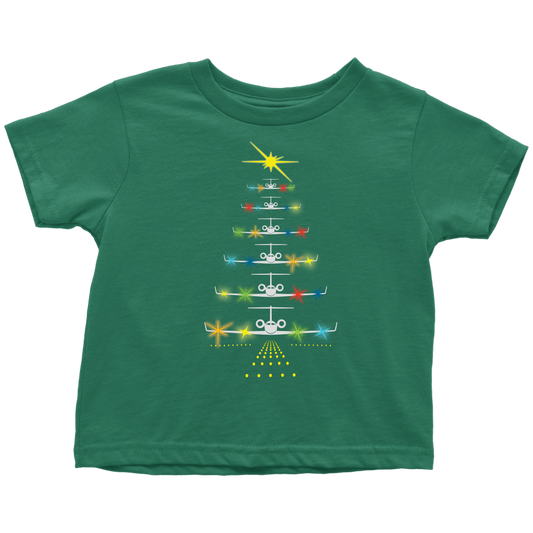 C-37 Tree takes flight kelly green toddler tee