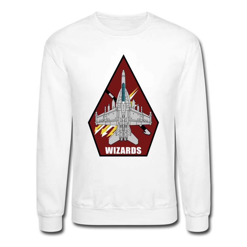 VAQ-133 Unisex Crewneck Sweatshirt WITH Side Sleeve - white