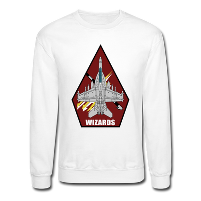 VAQ-133 Unisex Crewneck Sweatshirt WITH Side Sleeve - white