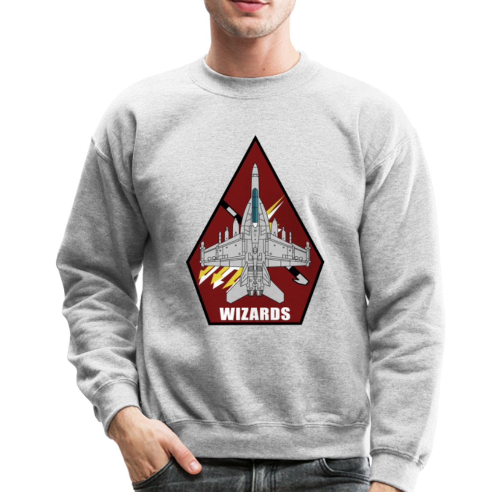 VAQ-133 Unisex Crewneck Sweatshirt WITH Side Sleeve - heather gray