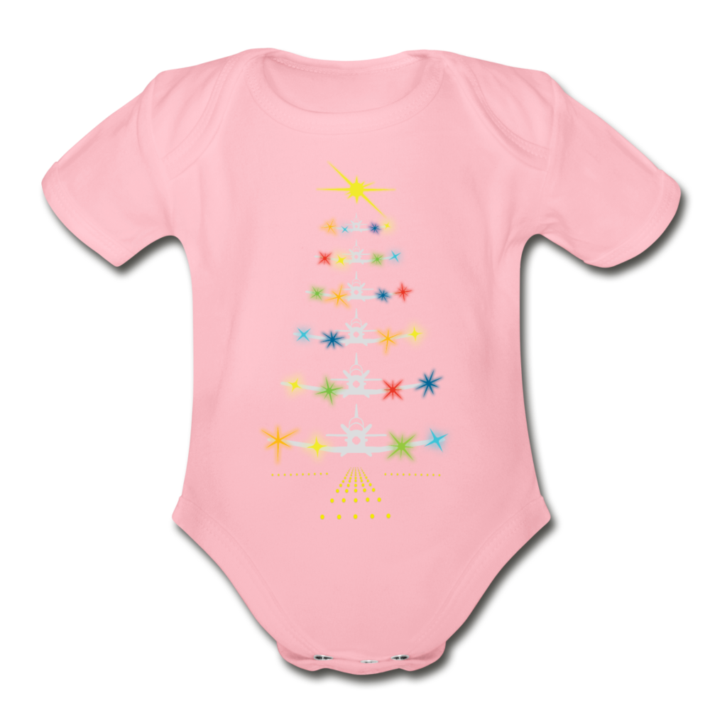 T-6 Tree Takes Flight Onesie CYMK SPOD! - light pink