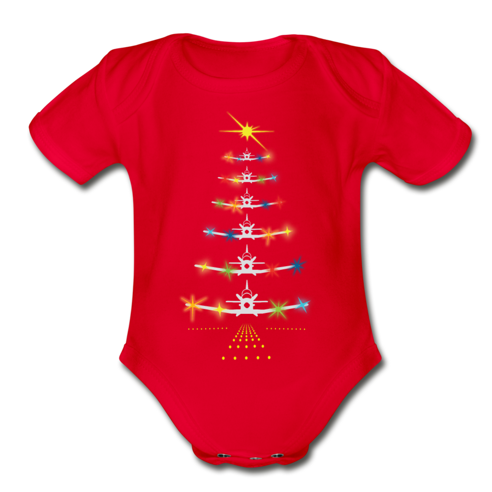 T-6 Tree Takes Flight Onesie CYMK SPOD! - red