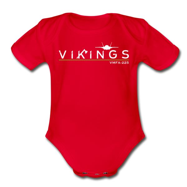 VMFA-225 Vikings SPOD baby onesie (goodno) - red