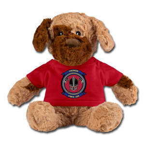 VMFA-225 Kids Plush Dog Stuffed Animal - red