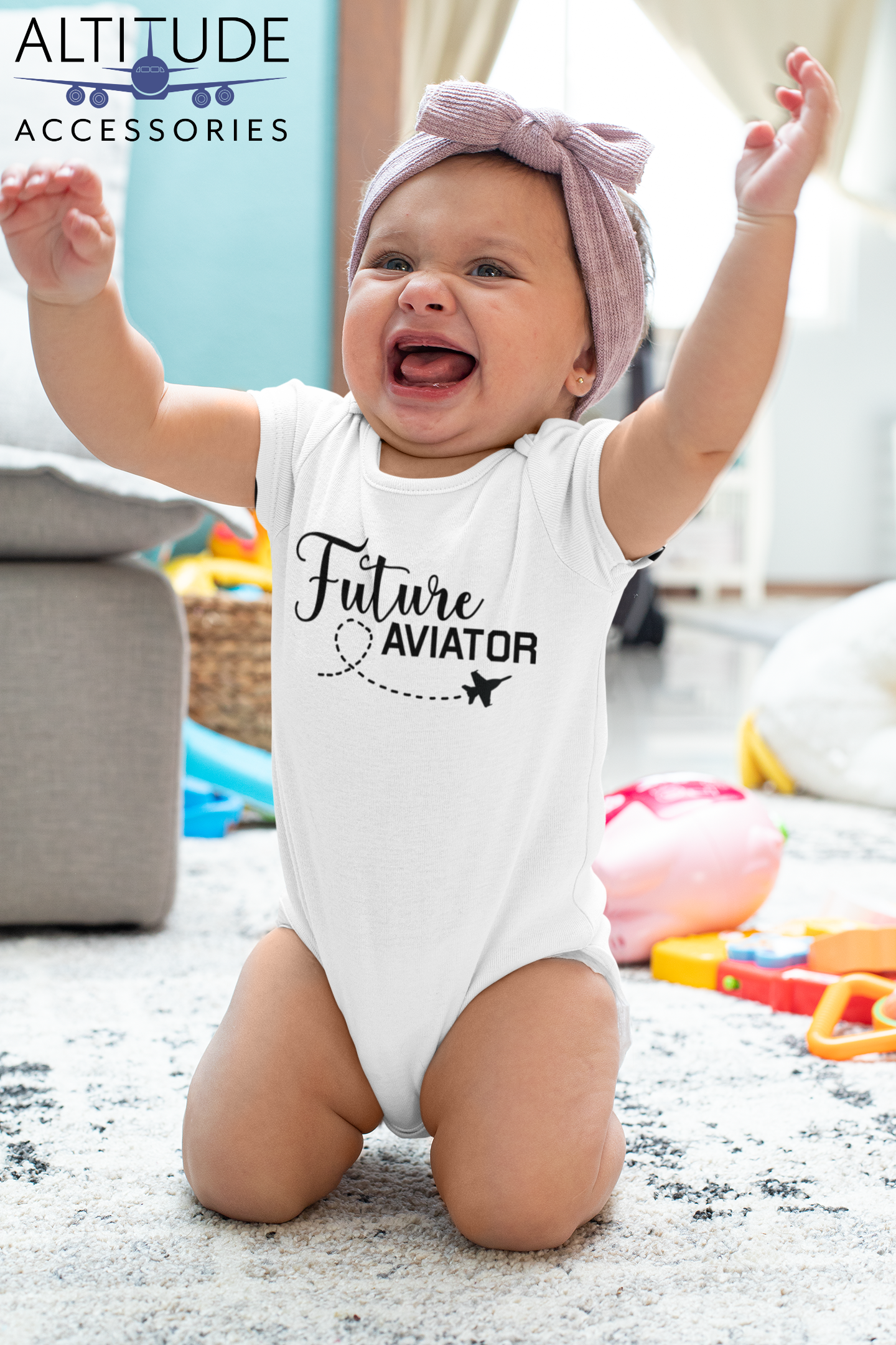 ANY Aircraft 'Future Aviator' Baby Onesie (2 Designs)