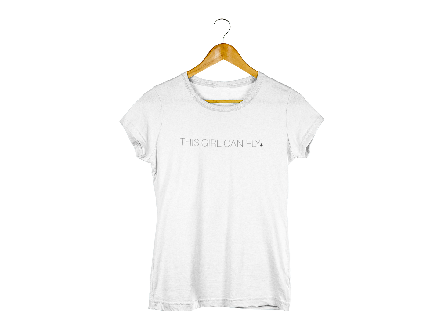 ANY Aircraft 'This Girl Can Fly' SUBTLE T-Shirt and Crop Top