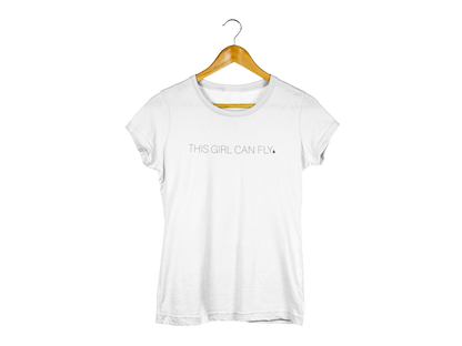 ANY Aircraft 'This Girl Can Fly' SUBTLE T-Shirt and Crop Top